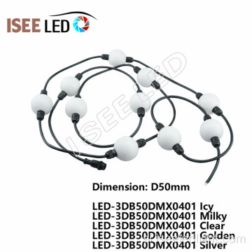 වැඩසටහන්ගත කළ හැකි DMBS RGB LED ඩිස්කෝ එල්ලෙන බෝලය